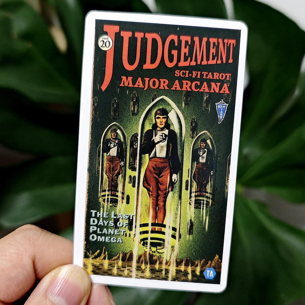 78 Pcs Tarot Cards Based on Rider Waite System Todd Alcott'S Sci-Fi Tarot, Science-Fiction-Themed Tarot Deck, 10.3*6Cm