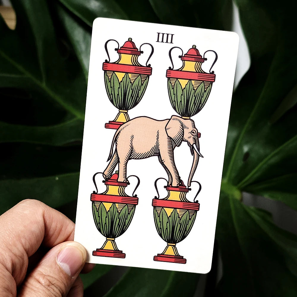 The Alchemical Tarot of Marseille 78 Pcs Tarot Cards an Interpretation of the French Tarot That References Alchemy 12*7Cm