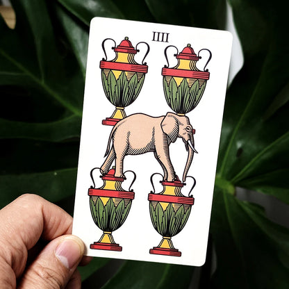 The Alchemical Tarot of Marseille 78 Pcs Tarot Cards an Interpretation of the French Tarot That References Alchemy 12*7Cm