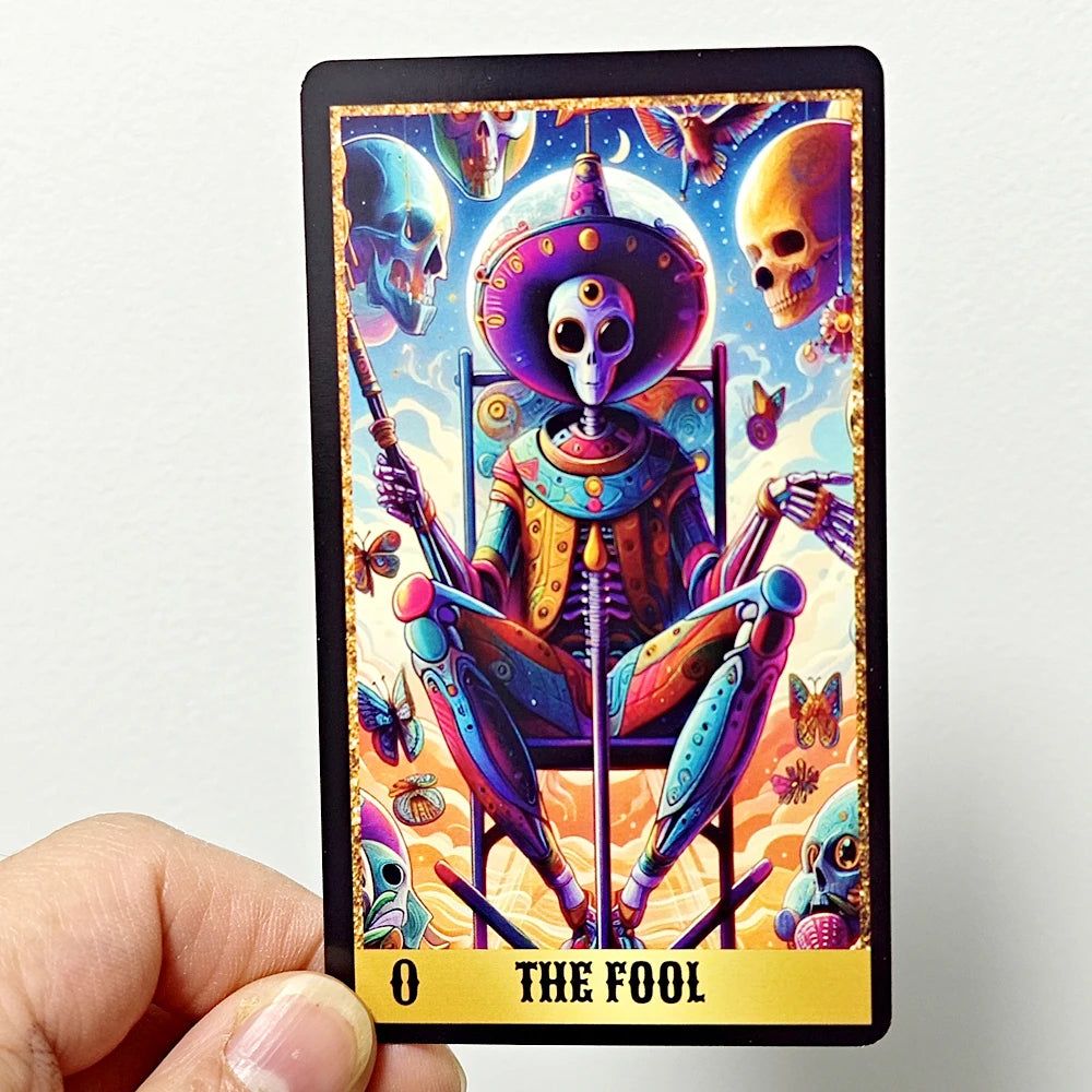 Alien Tarot Cards 10.3*6Cm 78 Pcs Tarot Cards Based on Rider Waite System