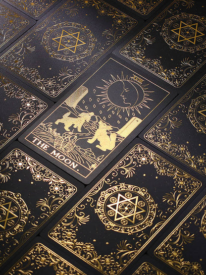 Classic Gold Foil Tarot Cards with Guide