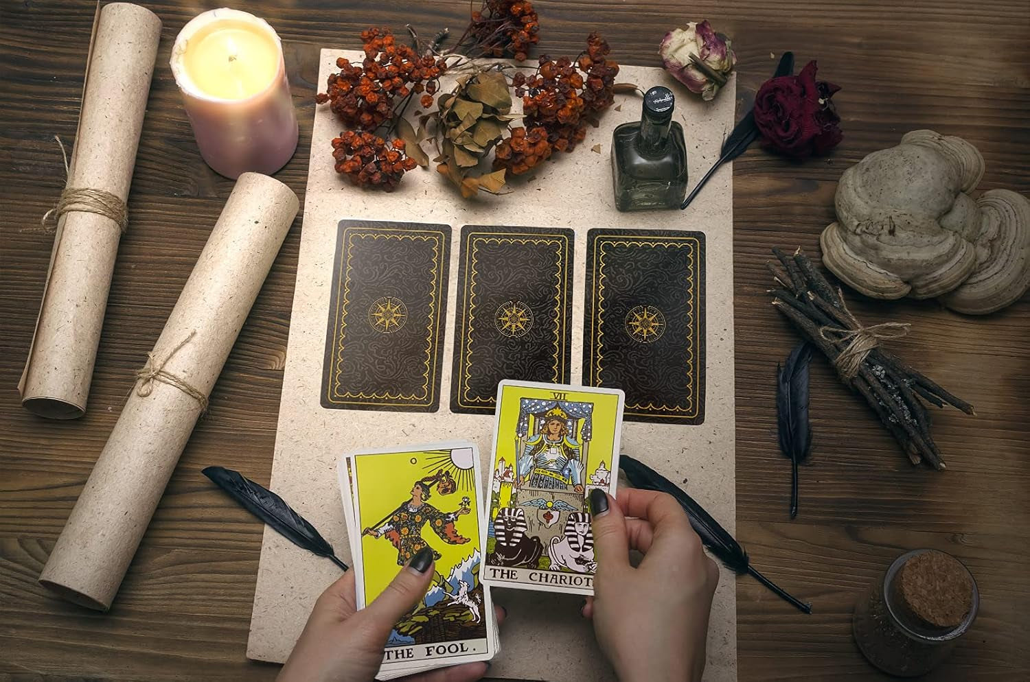 Tarot Cards with Guide Book,78 Original Tarot Cards Deck Fortune Telling Game for Beginners&Expert Readers,Classic Standard Size 4.75" X 2.76", with Bag and Chakra Stoneag