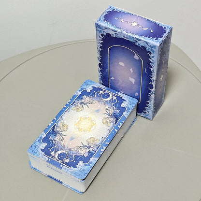 Silent Desolate Tarot Deck 78 Pcs Cartoon Tarot Cards Based on Rider System - 10.3*6Cm
