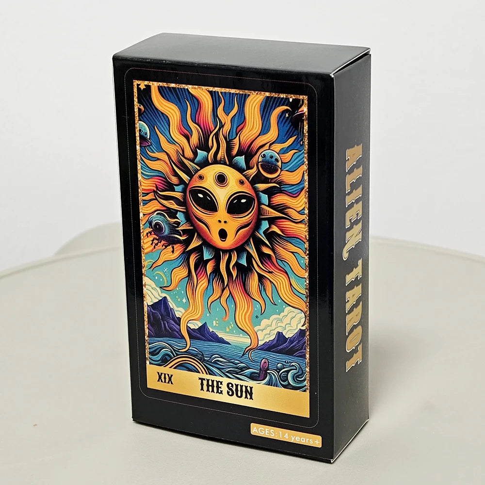 Alien Tarot Cards 10.3*6Cm 78 Pcs Tarot Cards Based on Rider Waite System