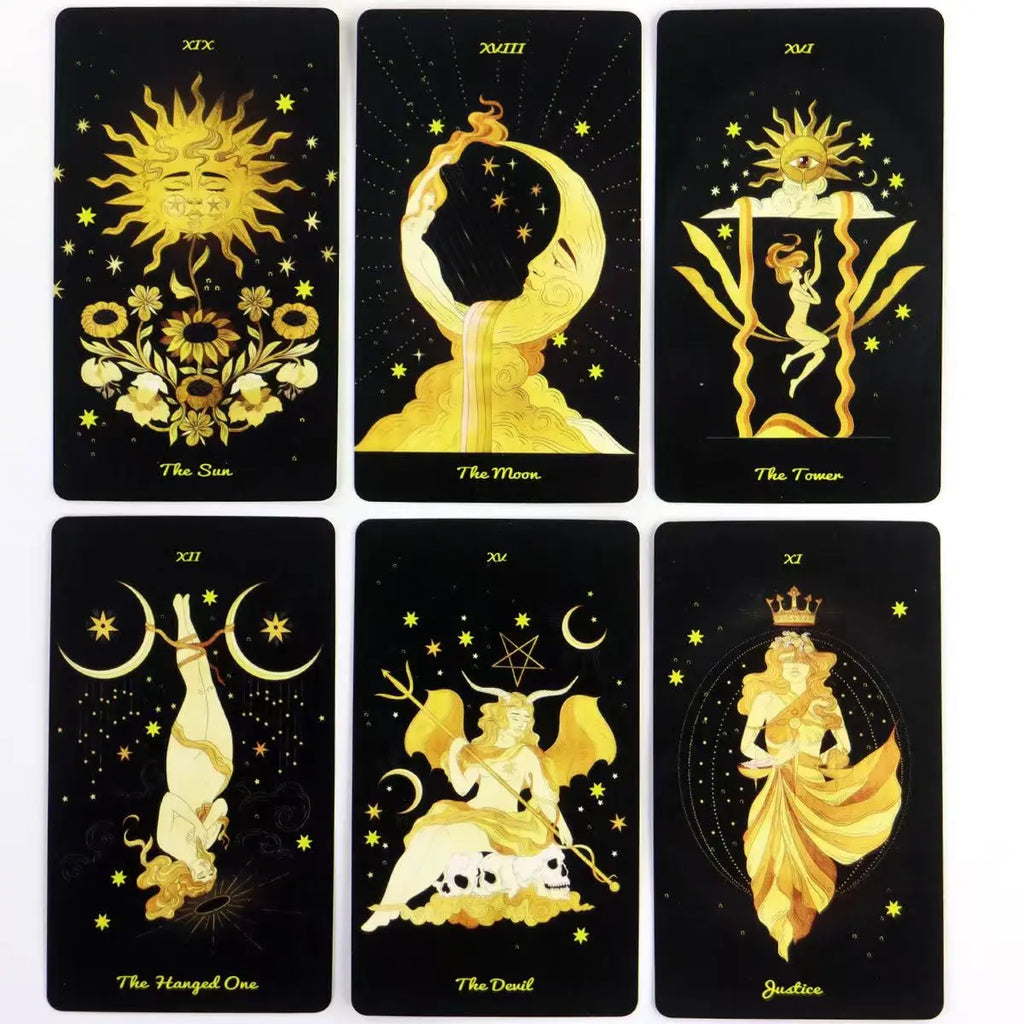 Aurora Tarot Let Stars Guide Journey as You Explore the Traditions of a Marseille Tarot Deck 10.3*6Cm 78 Pcs Tarot Cards