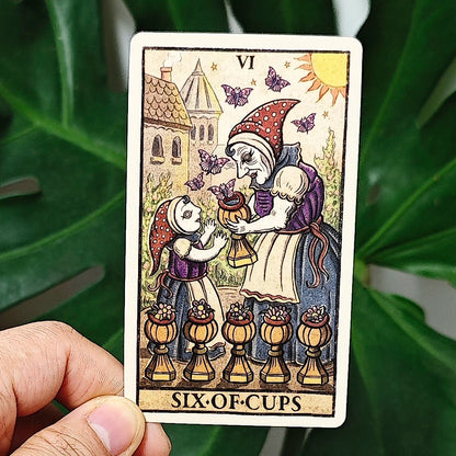 Trionfi Della Luna Tarot - 10.3*6Cm Fully Illustrated 78-Card Tarot Deck Inspired by Marseilles Style Tarot