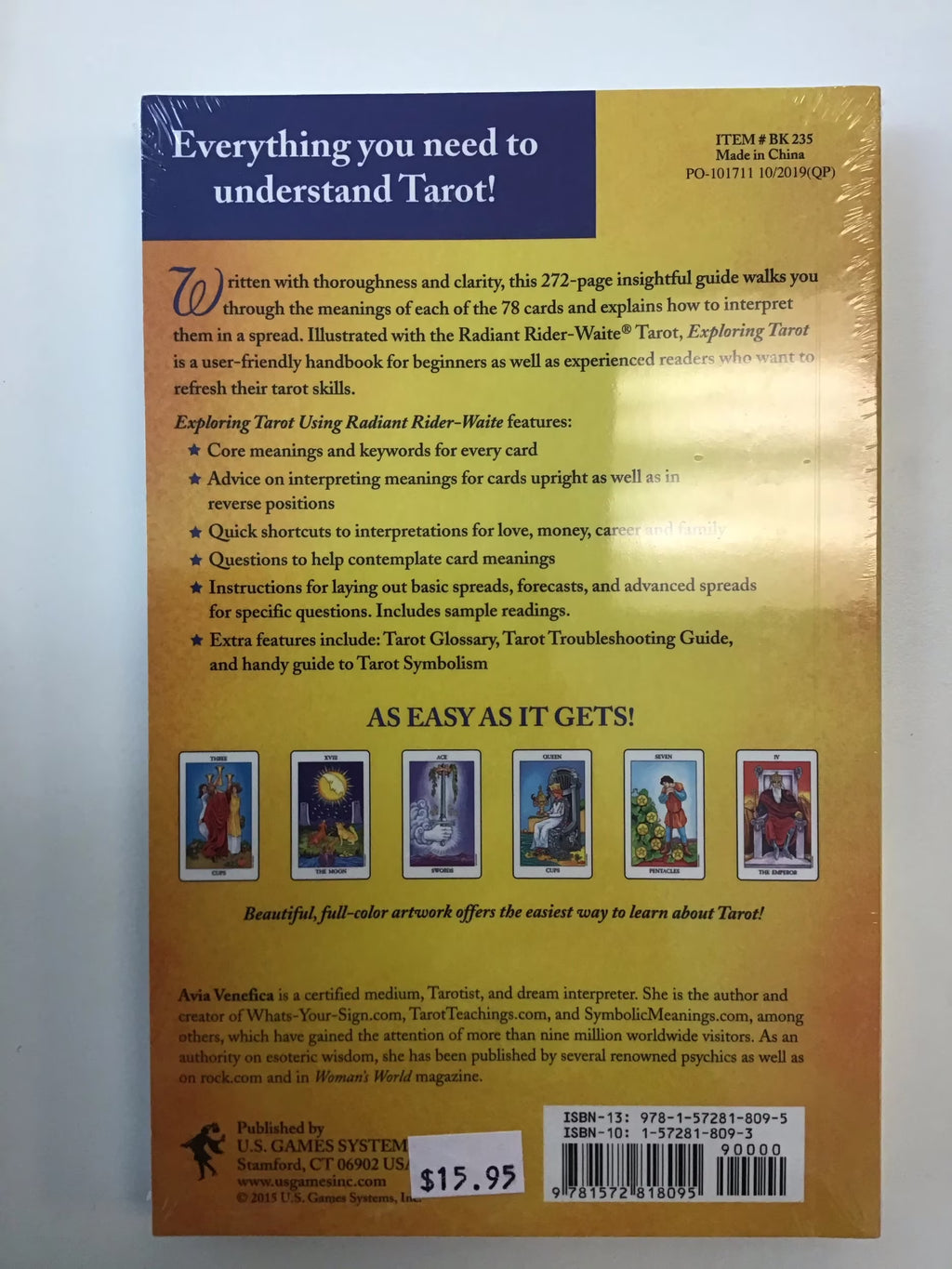 Exploring Tarot Using Radiant Rider-Waite(R): Beginner-Friendly Starter 272-Page Guidebook, Learn Tarot, Refresh Tarot S, (Paperback)