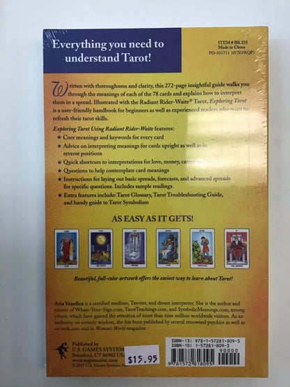 Exploring Tarot Using Radiant Rider-Waite(R): Beginner-Friendly Starter 272-Page Guidebook, Learn Tarot, Refresh Tarot S, (Paperback)
