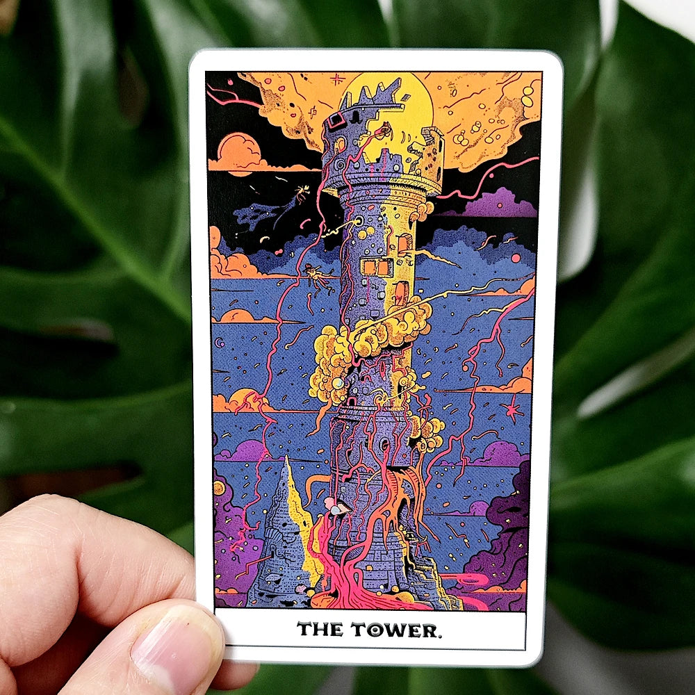 Phantom Tarot Deck 10.3*6Cm 78 Colorful Tarot Cards Based on Rider Waite System