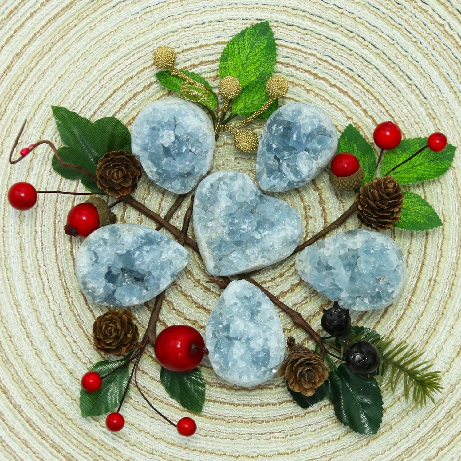 Celestite Crystals, Crystal Clusters, Raw Crystals, Angelite Crystal, Witchcraft Crystals, Blue Calcite Crystal, Blue Crystal, Witchcraft Supplies, Crystals and Healing Stones(100-150G)
