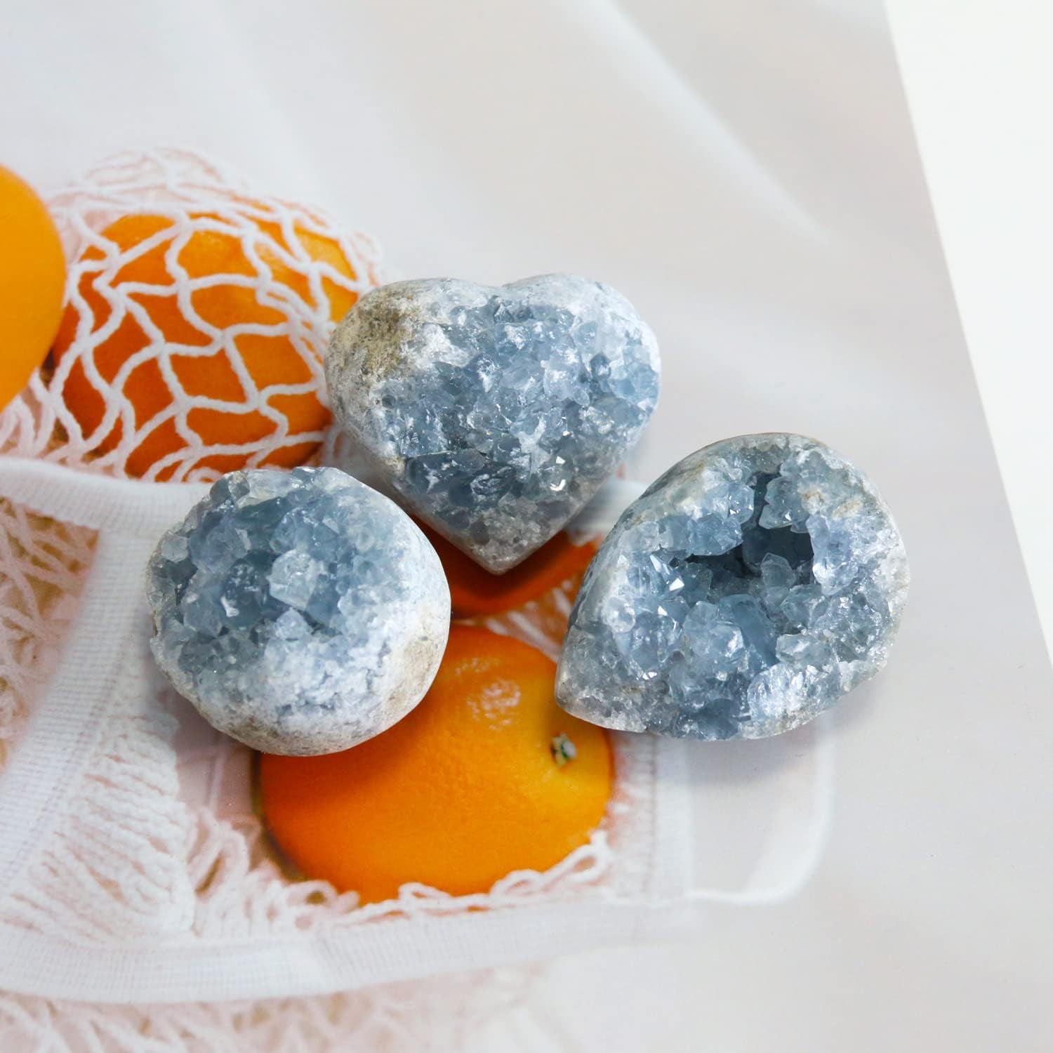 Celestite Crystals, Crystal Clusters, Raw Crystals, Angelite Crystal, Witchcraft Crystals, Blue Calcite Crystal, Blue Crystal, Witchcraft Supplies, Crystals and Healing Stones(100-150G)
