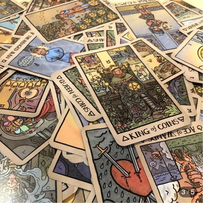Akashic Eye Tarot 78 Pcs Tarot Cards with Reversed Images 12*7Cm Indie Deck