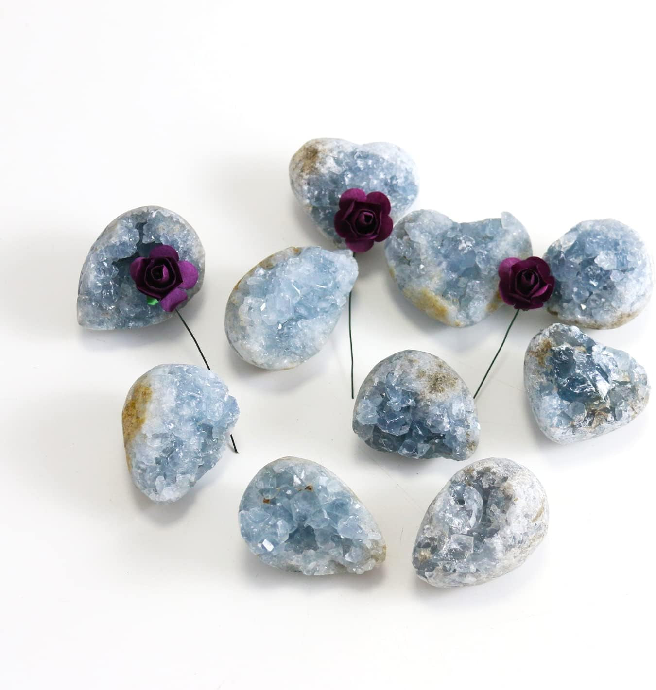 Celestite Crystals, Crystal Clusters, Raw Crystals, Angelite Crystal, Witchcraft Crystals, Blue Calcite Crystal, Blue Crystal, Witchcraft Supplies, Crystals and Healing Stones(100-150G)