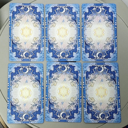 Silent Desolate Tarot Deck 78 Pcs Cartoon Tarot Cards Based on Rider System 10.3*6Cm