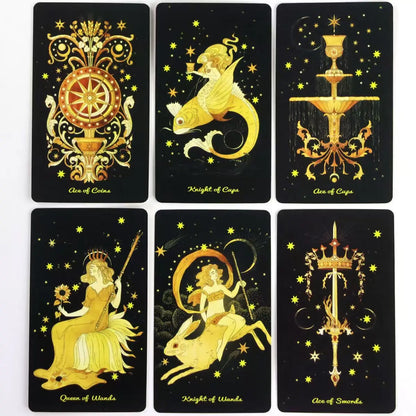 Aurora Tarot Let Stars Guide Journey as You Explore the Traditions of a Marseille Tarot Deck 10.3*6Cm 78 Pcs Tarot Cards