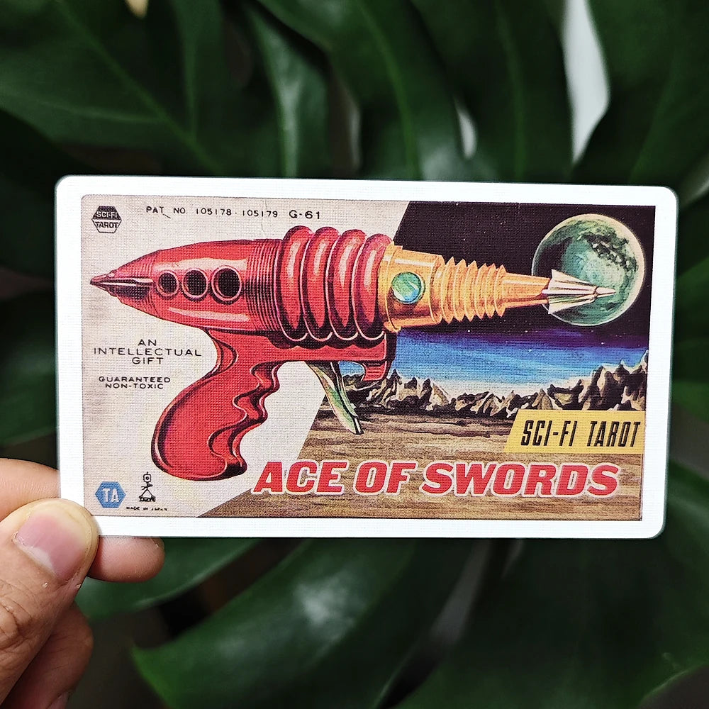 Todd Alcott'S Sci-Fi Tarot Science-Fiction-Themed Tarot Deck 12*7Cm 78 Pcs Tarot Cards Based on Rider Waite System