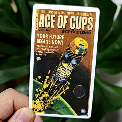 78 Pcs Tarot Cards Based on Rider Waite System Todd Alcott'S Sci-Fi Tarot, Science-Fiction-Themed Tarot Deck, 10.3*6Cm