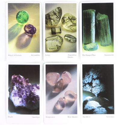10.3*6Cm - the Tarot of Gemstones and Crystals 78 Pcs Vintage 1996 Tarot Deck