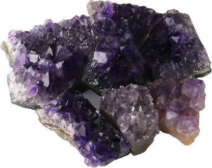 Raw Amethyst Stones and Crystals Rock, Natural Amathesis Crystal Clusters, Geodes with Crystals, Cuarzo Amatista Original, Real Amethyst Crystals Geode, Gemstones, Healing Crystals(0.11Lb)