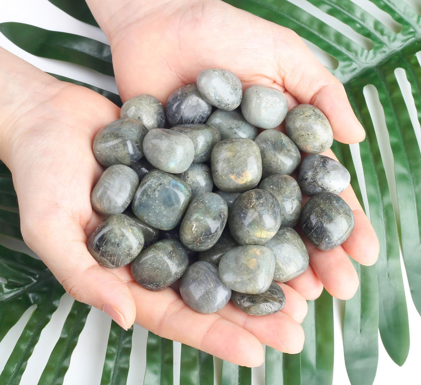 Rainbow Moonstone Crystals Healing Crystal Stones Set Natural Crystals Bulk Irregular Stones 0.45 Lbs