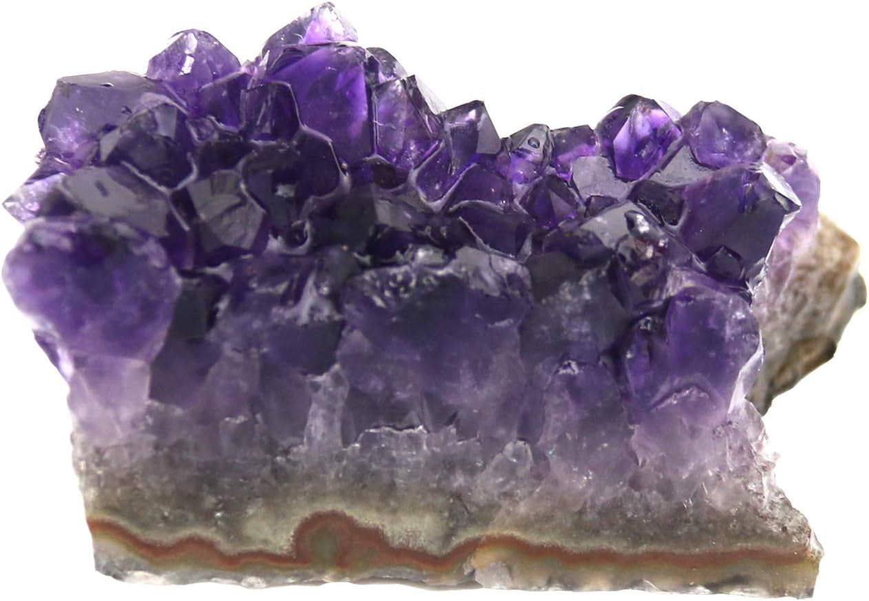 Raw Amethyst Stones and Crystals Rock, Natural Amathesis Crystal Clusters, Geodes with Crystals, Cuarzo Amatista Original, Real Amethyst Crystals Geode, Gemstones, Healing Crystals(0.11Lb)
